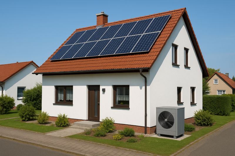 PV-Module auf einem Dach