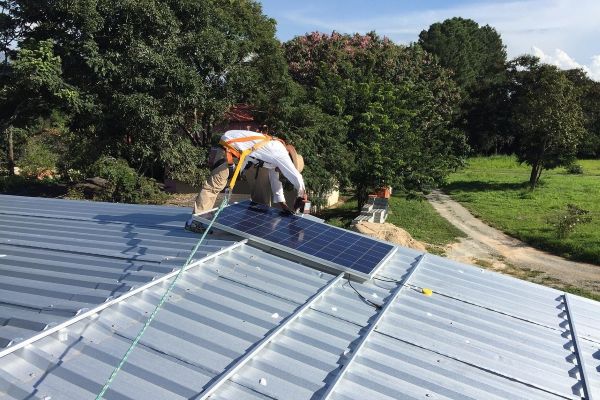 Installation einer Solaranlage