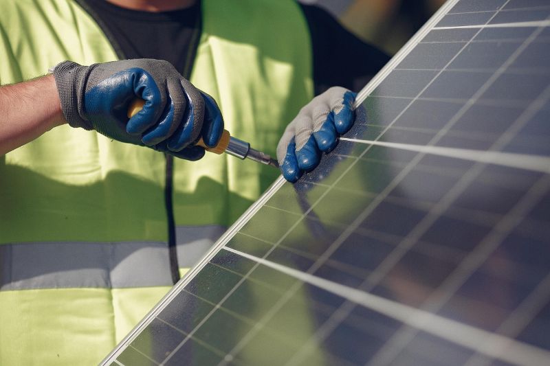 Installation einer Solaranlage