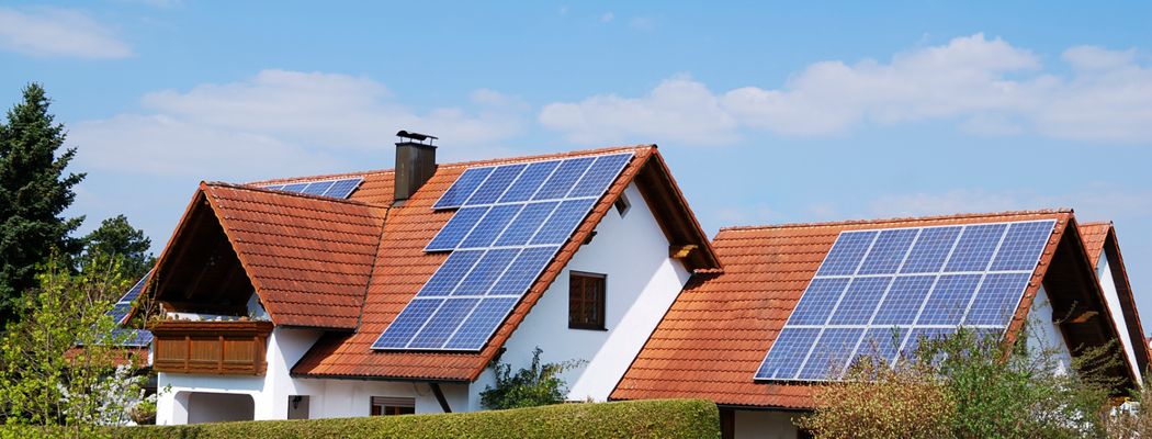 Solaranlage auf eioem Dach